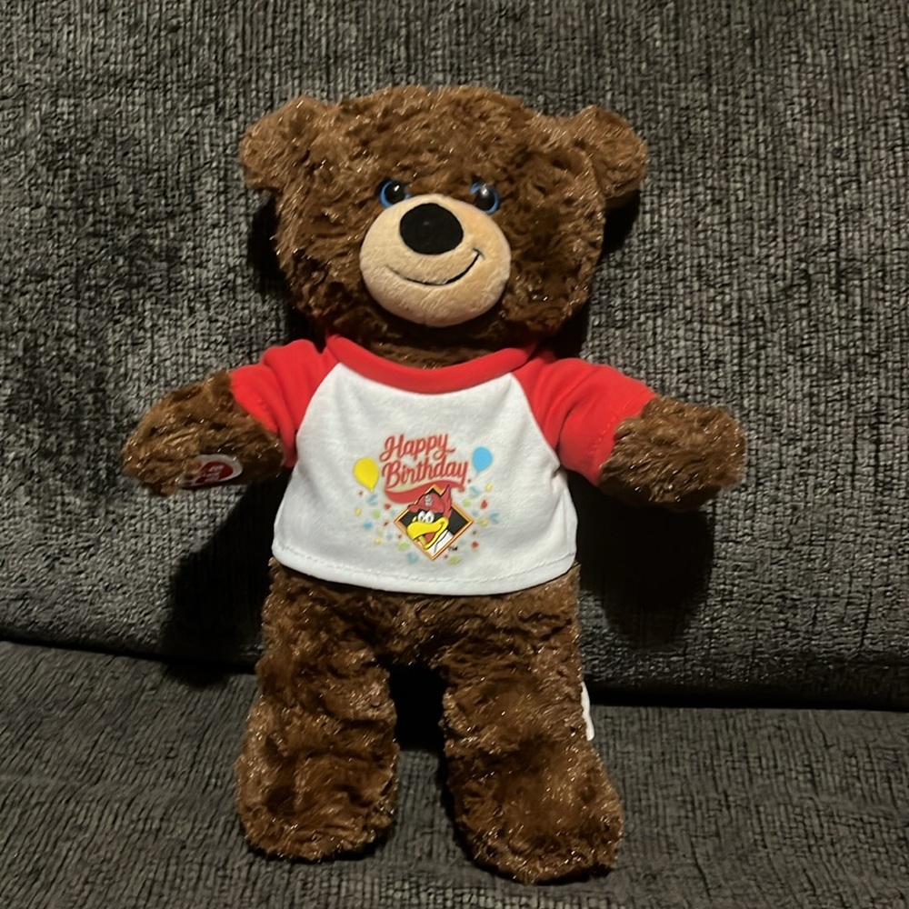 Build a bear  Brown Teddy St Louis Cardinals Build-A-Bear Beary Limited Edition